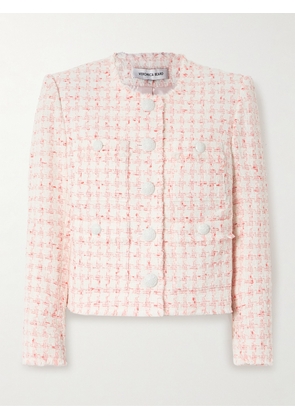 Veronica Beard - Olbia Frayed Checked Cotton-blend Tweed Jacket - Off-white - US0,US2,US4,US6,US8,US10,US12,US14