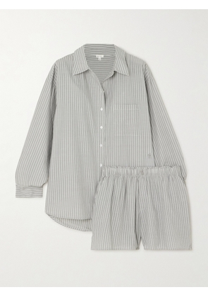 Skin - Serena Striped Organic Cotton Pajama Set - Multi - 0,1,2,3,4,5
