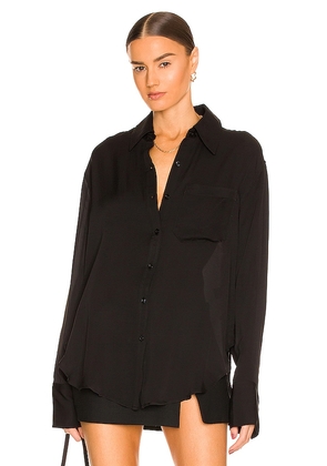 L'Academie Lenae Shirt in Black. Size L, S, XL, XS.