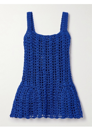 JW Anderson - Crocheted Mini Dress - Blue - x small,small,medium,large
