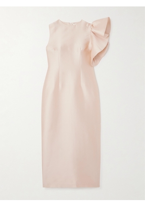 DESTREE - Franz Asymmetric Faille Midi Dress - Pink - x small,small,medium,large
