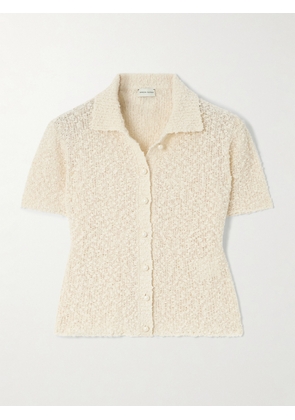 Magda Butrym - Cotton-blend Bouclé Shirt - Neutrals - FR34,FR36,FR38,FR40,FR42