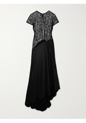 TOVE - Beline Lace And Silk-satin Maxi Dress - Black - FR34,FR36,FR38,FR40,FR42