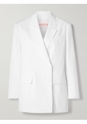 Valentino Garavani - Cotton-poplin Blazer - White - IT36,IT38,IT40,IT42,IT44,IT46