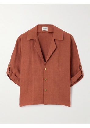 Le Kasha - Abnud Linen Shirt - Brown - One size