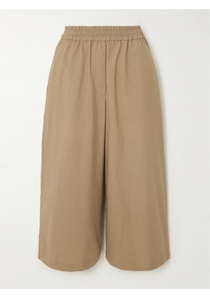 Loewe - + Paula's Ibiza Cropped Cotton-blend Wide-leg Pants - Neutrals - x small,small,medium,large