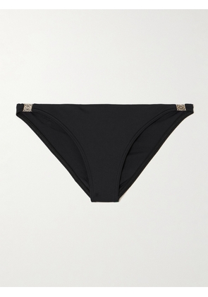 Loewe - + Paula's Ibiza Embellished Bikini Briefs - Black - x small,small,medium,large