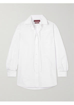 Gucci - Oversized Cotton-poplin Shirt - White - IT38,IT40,IT42,IT44