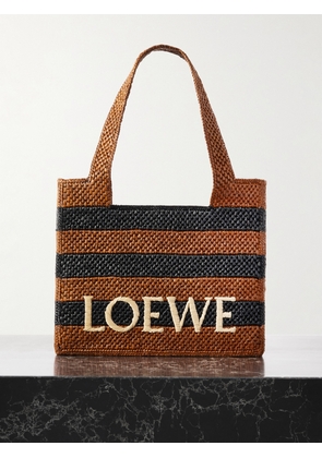 Loewe - + Paula's Ibiza Medium Embroidered Striped Raffia Tote - One size