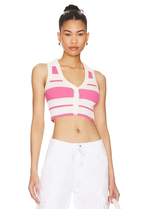 MORE TO COME Candy Crop Top in Pink. Size M.