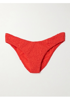 Mara Hoffman - Cece Recycled-popcorn Bikini Briefs - Red - x small,small,medium,large,x large