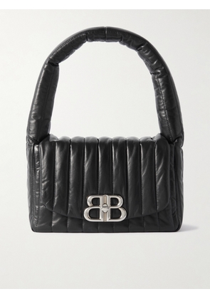 Balenciaga - Monaco Padded Quilted Leather Shoulder Bag - Black - One size