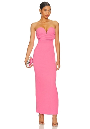 NBD Esha Maxi Dress in Pink. Size L, M, XL, XS.