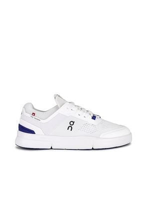 On Roger Spin Sneaker in White. Size 7.5, 8, 8.5, 9.