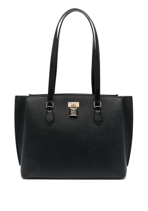 Michael Kors padlock-detail leather tote bag - Black