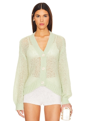 Lovers and Friends Viola Cardigan in Green. Size M, S, XS.