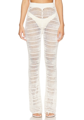 LSPACE Golden Hour Pant in White. Size M, S, XS.