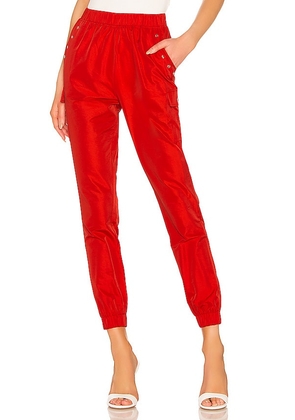 superdown Missy Jogger Pant in Red. Size S, XS, XXS.