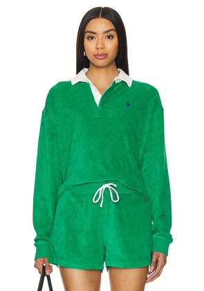 Polo Ralph Lauren Rugby Top in Green. Size M, S, XL, XS, XXS.