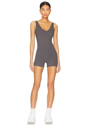 Varley Let's Go Juni All in One Romper in Charcoal. Size S, XS.