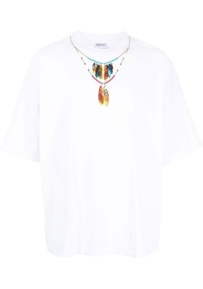 Marcelo Burlon County of Milan necklace-print short-sleeve T-Shirt - White
