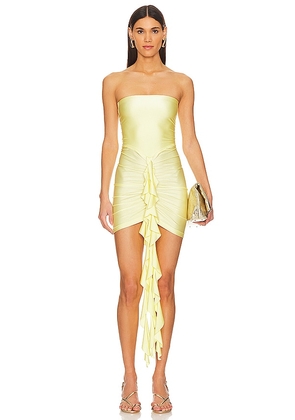Shani Shemer Serena Mini Dress in Yellow. Size M, XS.
