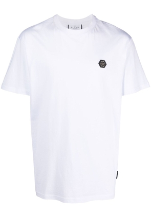 Philipp Plein logo-print detail T-shirt - White