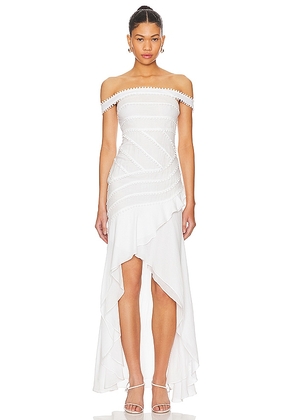 Tularosa Mandy Maxi Dress in White. Size L, S, XL, XS, XXS.