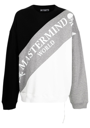 Mastermind World logo-print cotton sweatshirt - Black