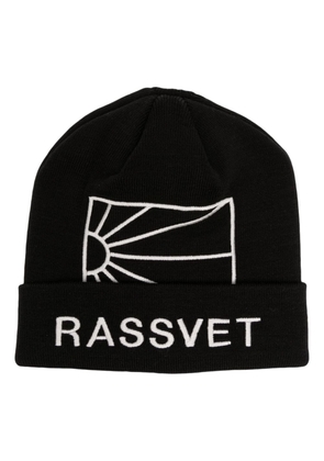 RASSVET logo-embroidered beanie - Black