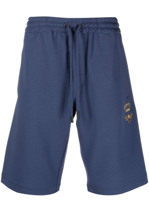 Dolce & Gabbana drawstring-waist jersey shorts - Blue