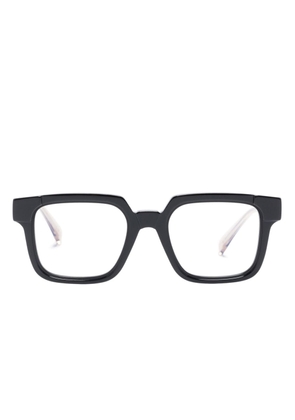 Kuboraum square-frame clear-lenses glasses - Black