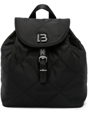 Bimba y Lola logo-lettering quilted backpack - Black