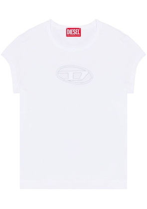 Diesel T-Angie cut-out logo T-shirt - White