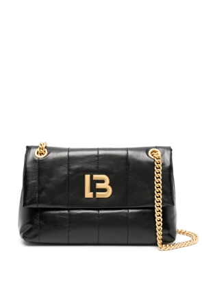 Bimba y Lola medium leather flap bag - Black
