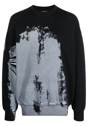 A-COLD-WALL* Brushstroke-print cotton sweatshirt - Black