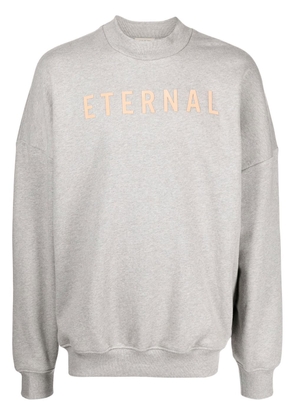 Fear Of God Eternal slogan-print sweatshirt - Grey