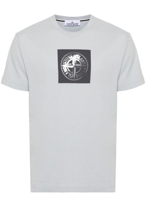 Stone Island Compass-print cotton T-shirt - Blue