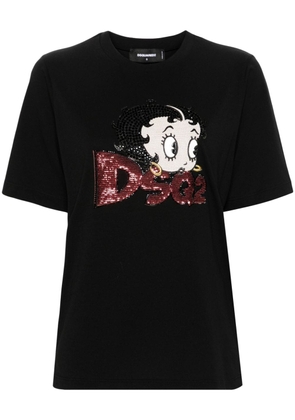 Dsquared2 x Betty Boop cotton T-shirt - Black