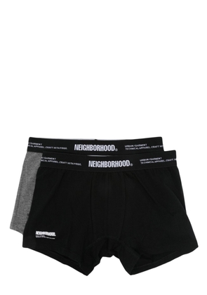 Neighborhood logo-waistband brief (set of two) - Black