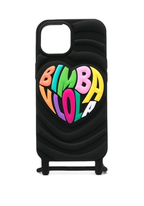 Bimba y Lola logo-embossed iPhone 15 Pro case - Black