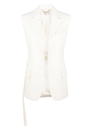 Victoria Beckham two-tone sleeveless jacket - Neutrals