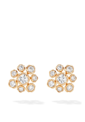 Annoushka 18kt yellow gold diamond Marguerite stud earrings