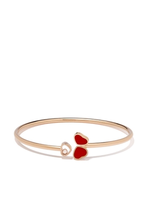 Chopard 18t rose gold Happy Hearts bracelet - Pink