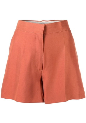 Valentino Garavani Pre-Owned high-waisted silk shorts - Orange