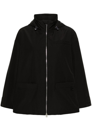Bimba y Lola zip-up hooded rain coat - Black