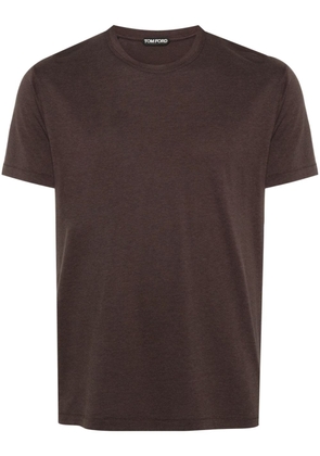 TOM FORD logo-embroidered T-shirt - Brown