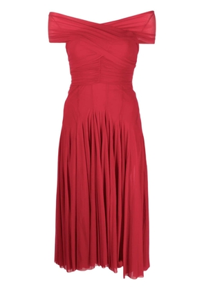 Philosophy Di Lorenzo Serafini short-sleeve A-line midi dress - Red