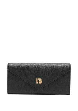 Bimba y Lola logo-plaque leather wallet - Black