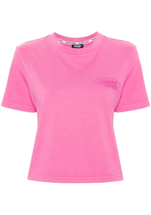 Missoni logo-embroidered cotton T-shirt - Pink
